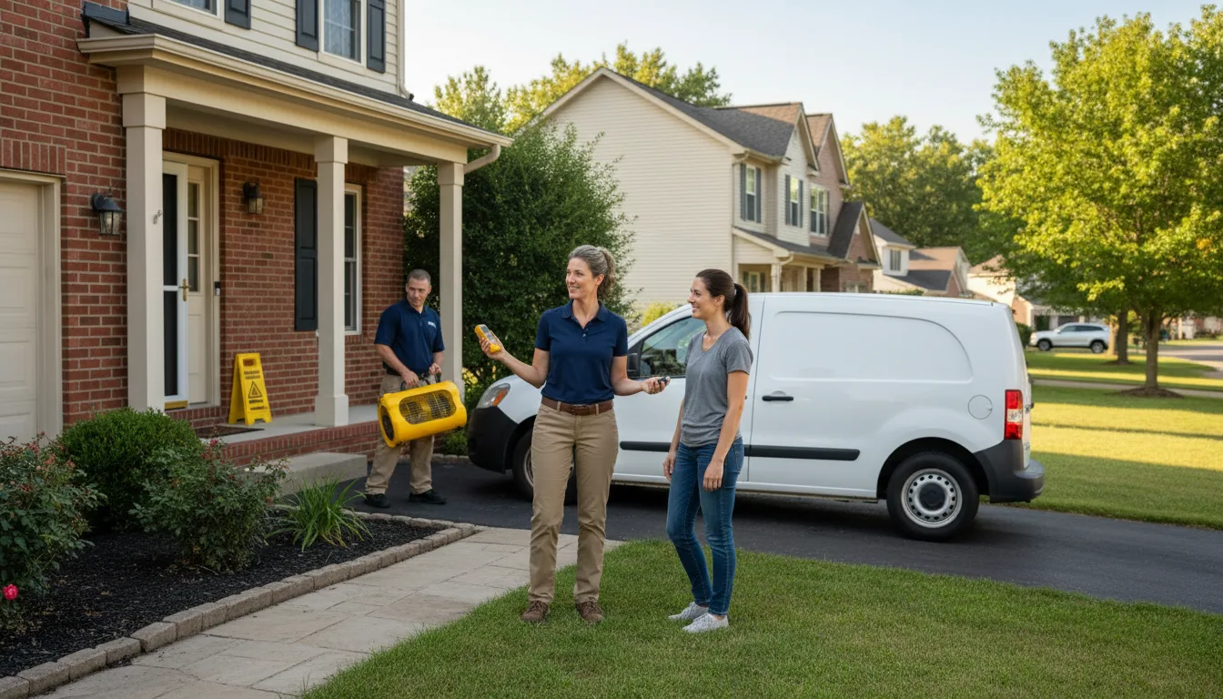 Water restoration image for Dehumidification And Cleanup Services in Nashville, OH